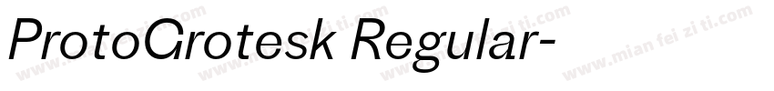 ProtoGrotesk Regular字体转换